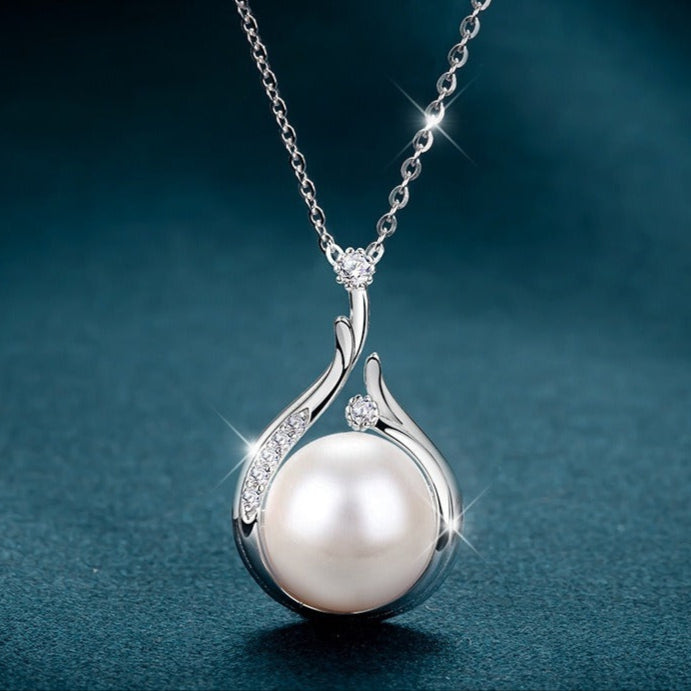 Natural Freshwater Pearl Necklace Earring Jewelry Set