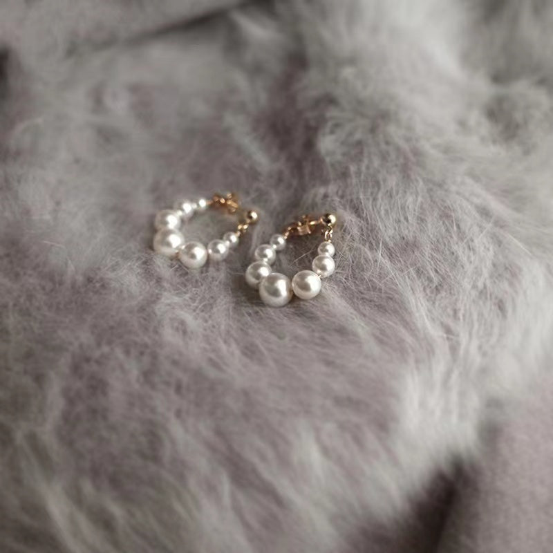 Freshwater Pearl Earrings 925 Pure Silver Jewelry