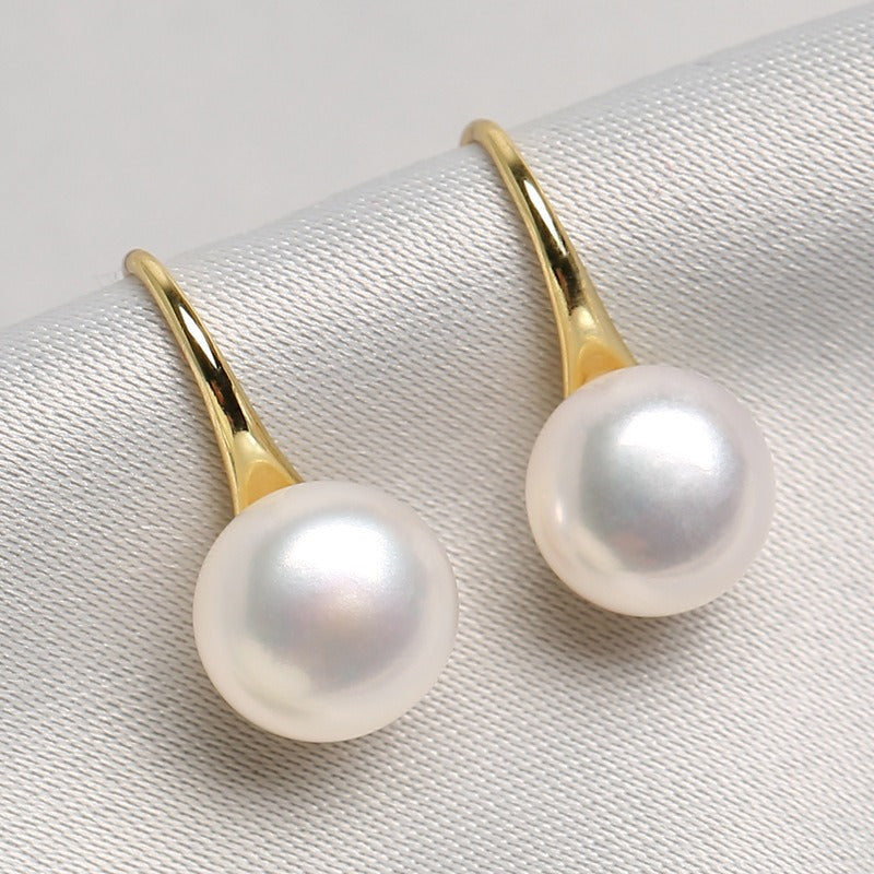 Natural Freshwater Pearl Pure Silver Earrings