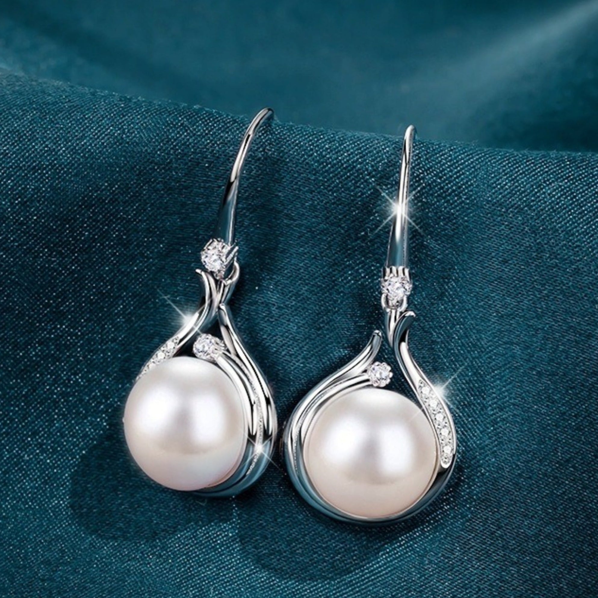 Natural Freshwater Pearl Necklace Earring Jewelry Set