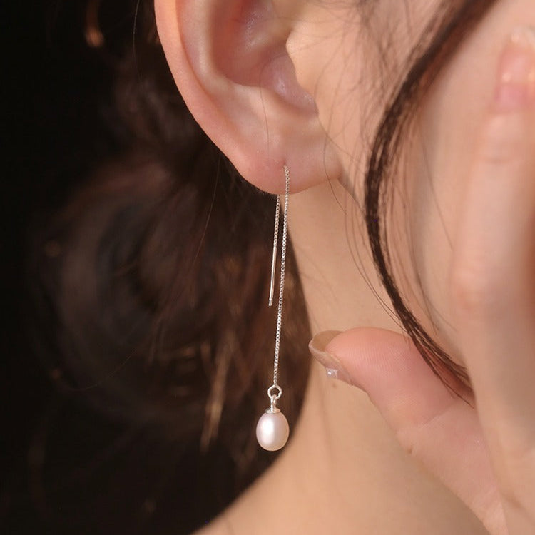 925 Sterling Silver Earrings Freshwater Pearl Earring