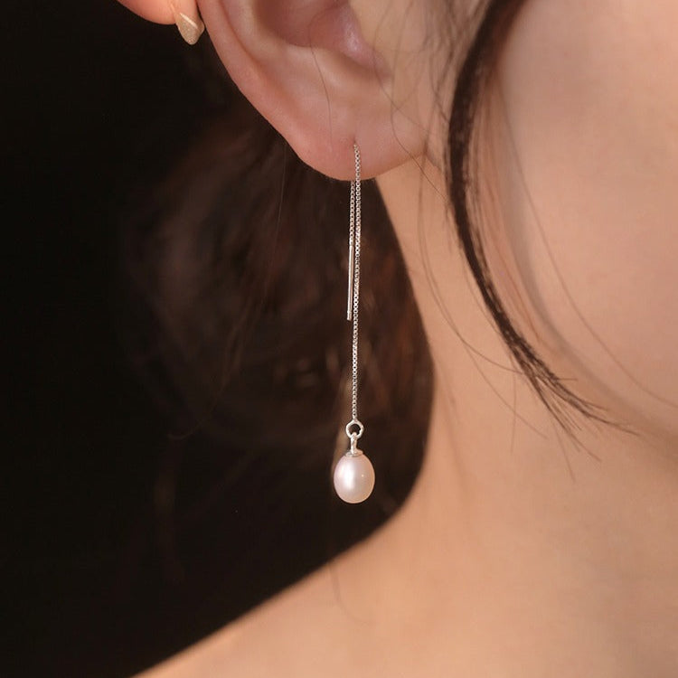 925 Sterling Silver Earrings Freshwater Pearl Earring