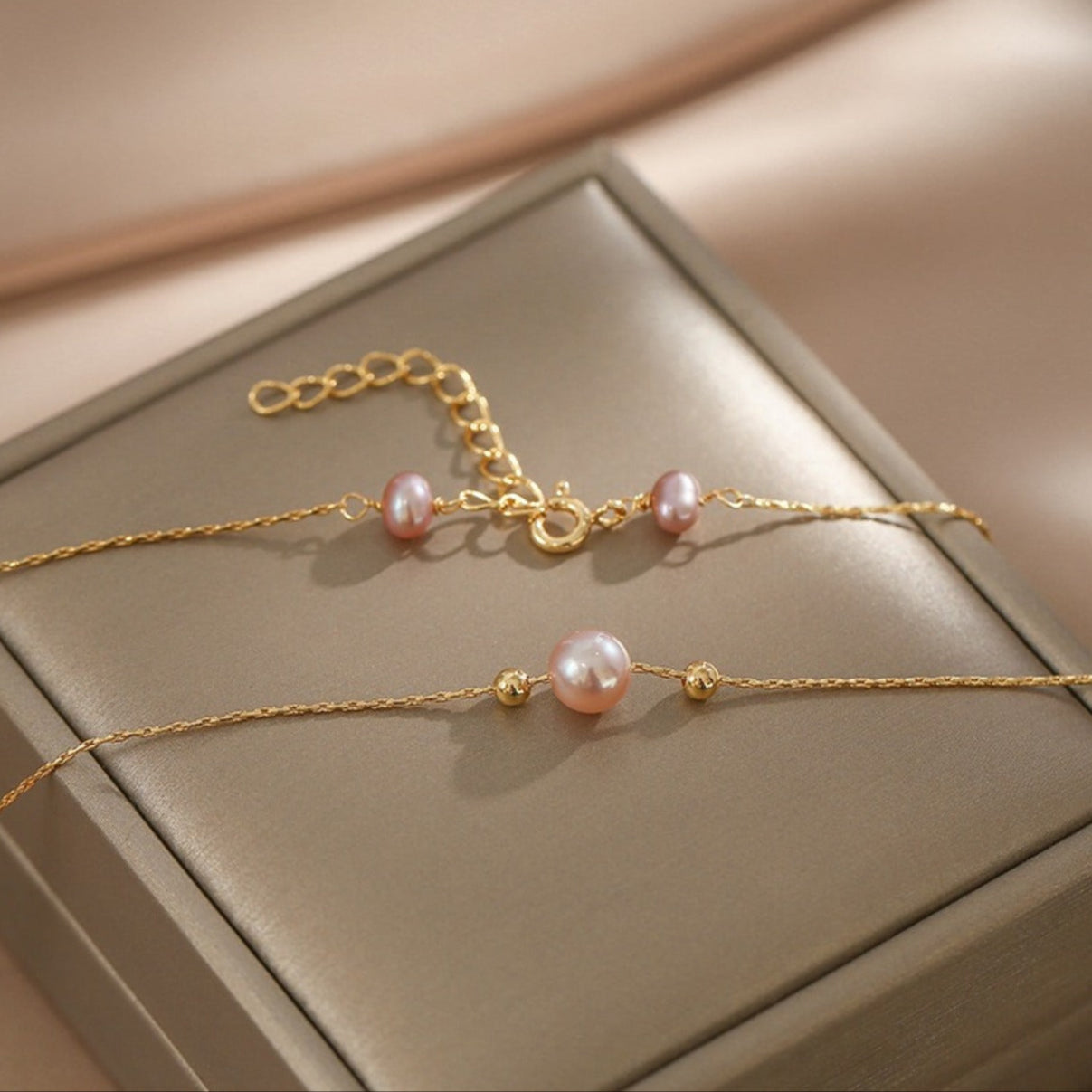 925 Sterling Silver Natural Freshwater Pearl Necklace Pendant Choker