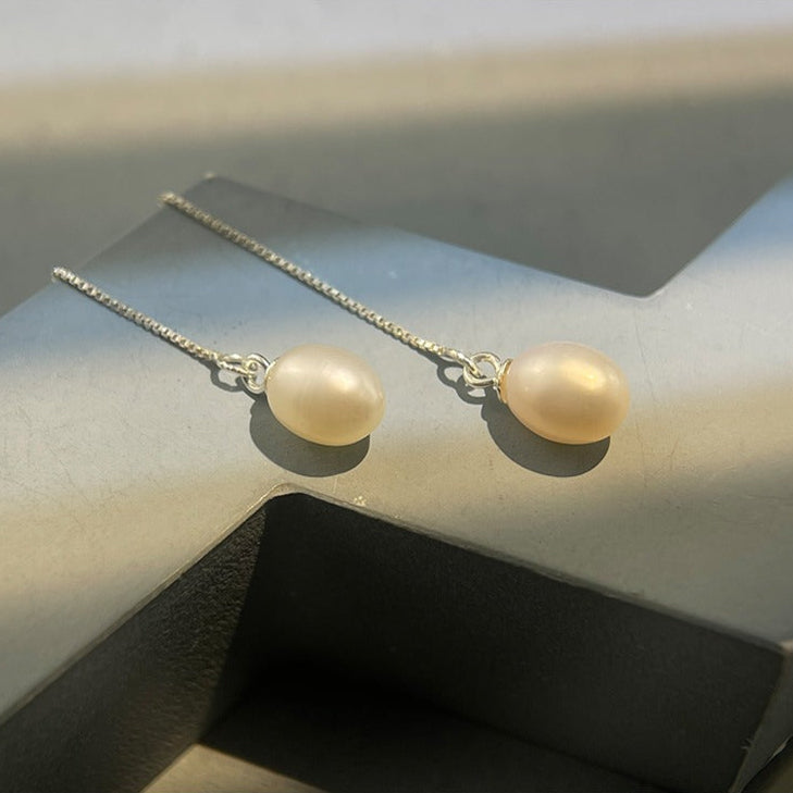 925 Sterling Silver Earrings Freshwater Pearl Earring