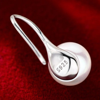 Natural Freshwater Pearl Pure Silver Earrings
