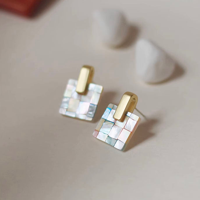 Handmade DIY Pearl Clam Shell Earring