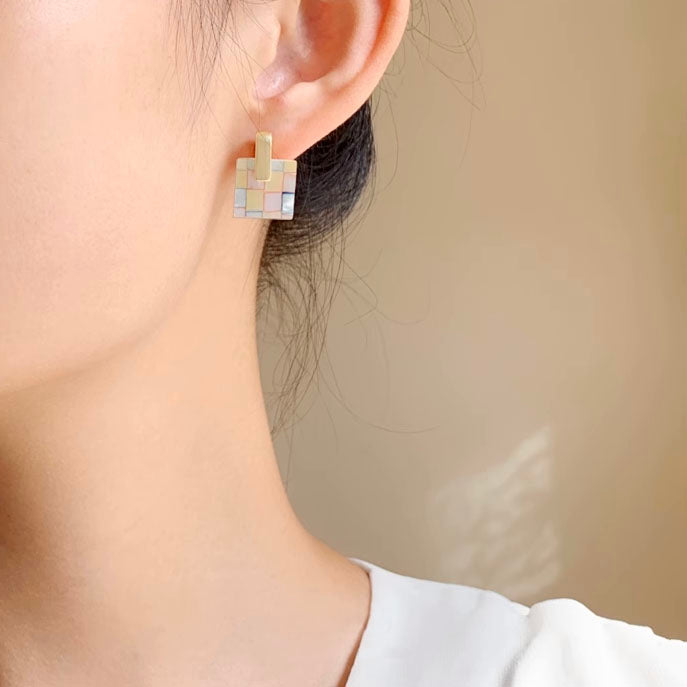 Handmade DIY Pearl Clam Shell Earring