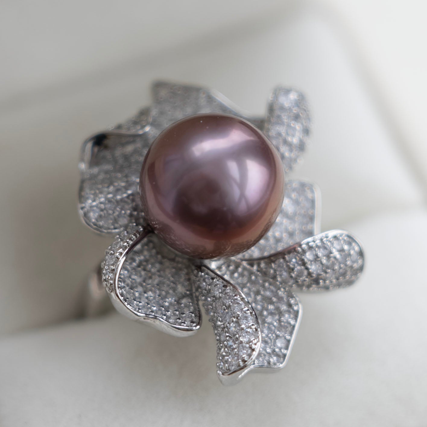 Handmade DIY Pearl Jewelry Blueberry Edison Pearl Ring